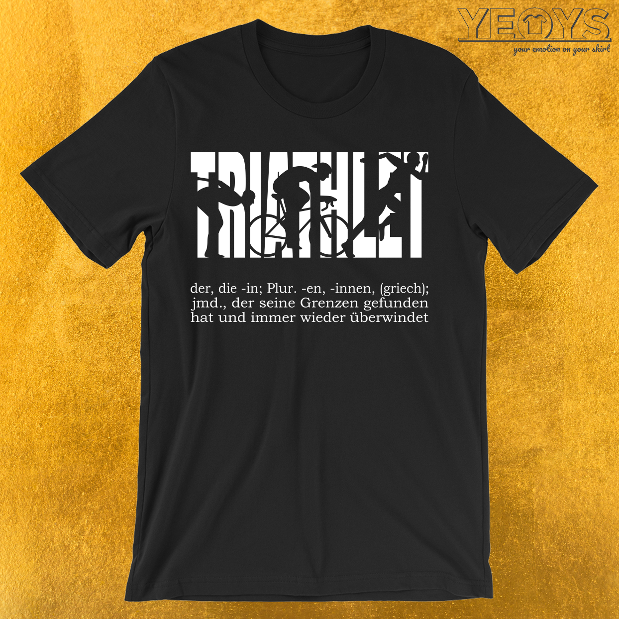 Triathlet Grenzen überwinden T-Shirt