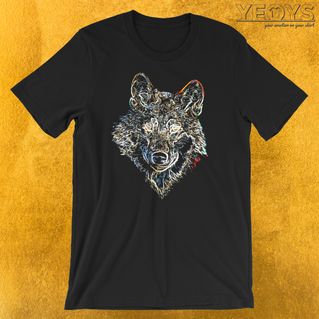 Colorful Wolf T-Shirt | yeoys.com