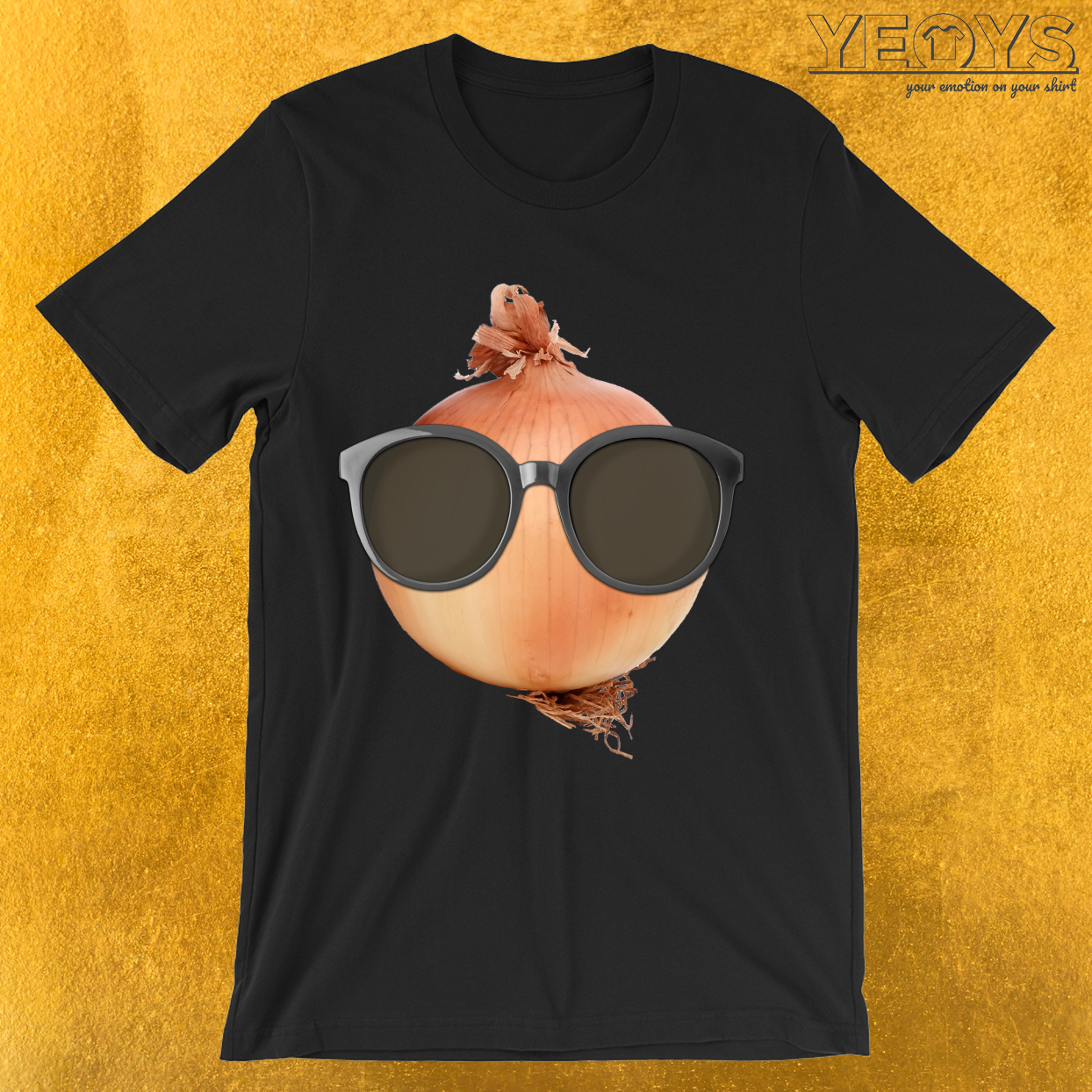 Cool Onion Wearing Sunglasses T-Shirt