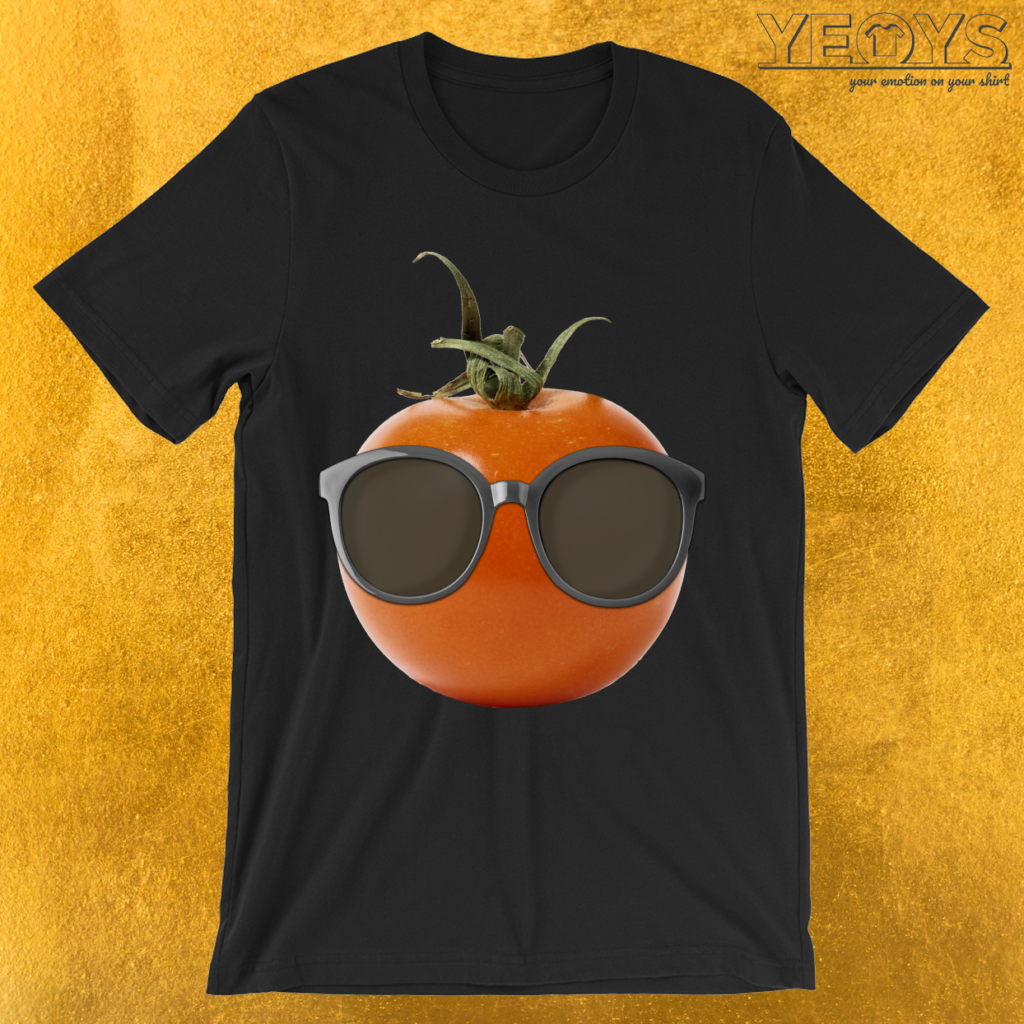 Cool Tomato Wearing Sunglasses TShirt
