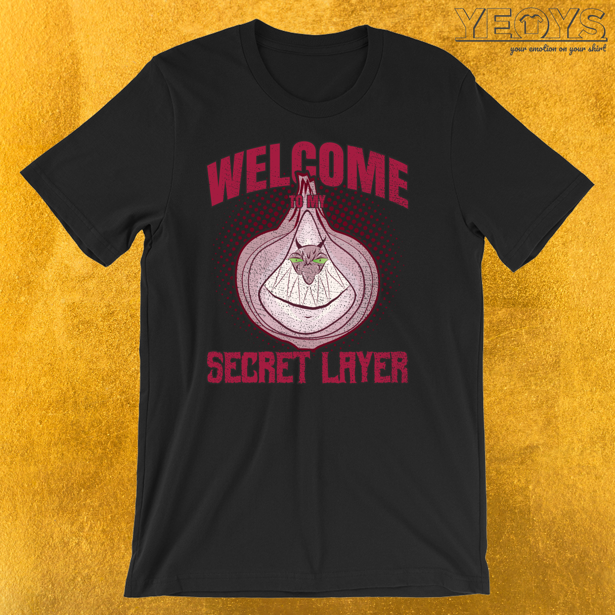 Onion Demon Halloween Costume Secret Layer T-Shirt