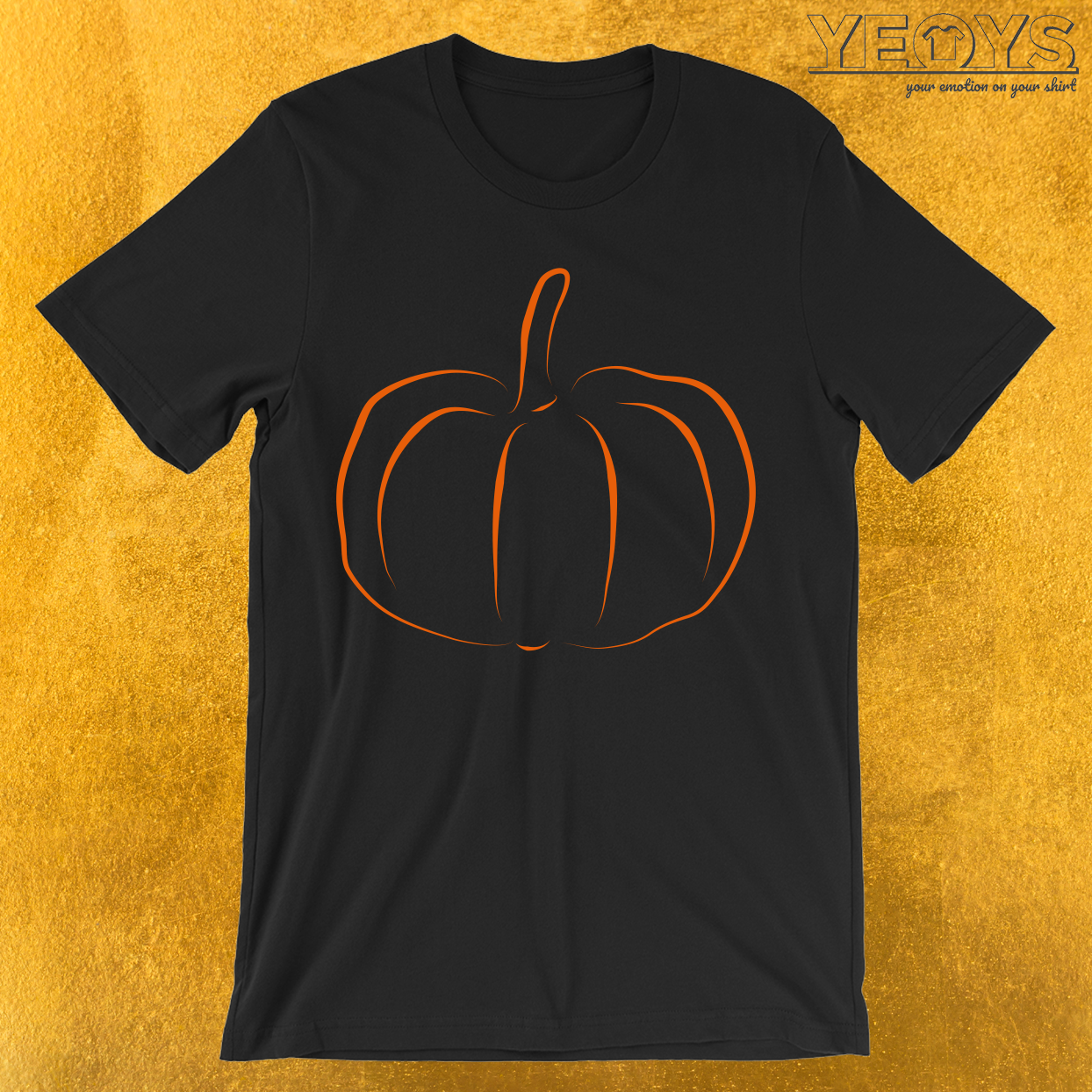 Jack-O-Lantern Pumpkin Silhouette T-Shirt