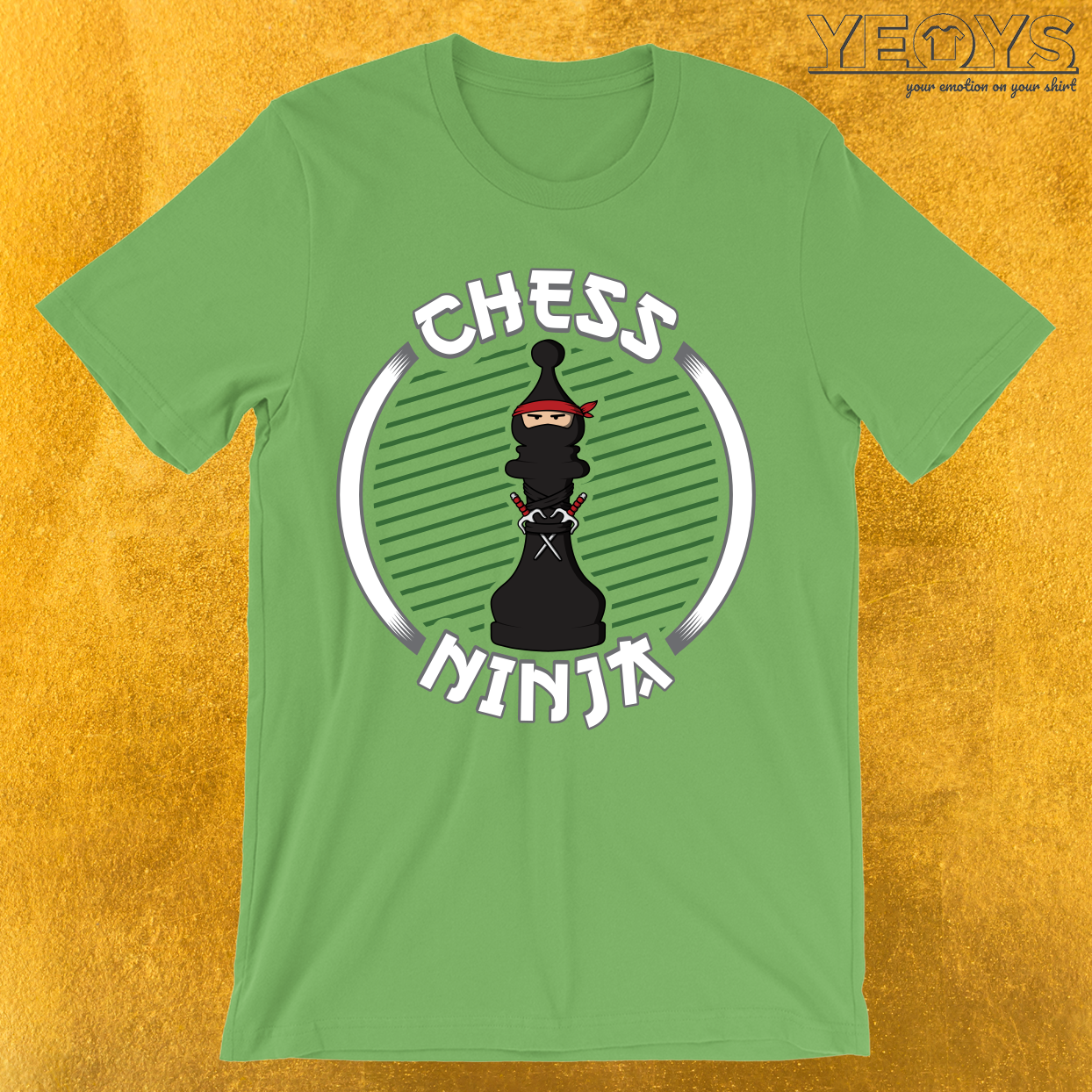 Chess Ninja Fighting Bishop Figure T-Shirt