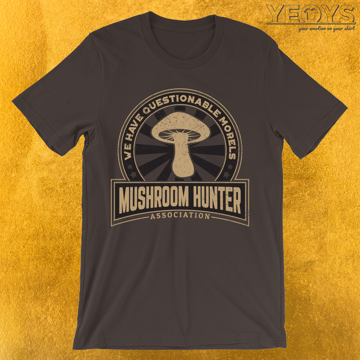 Mushroom Hunter Questionable Morels T-Shirt