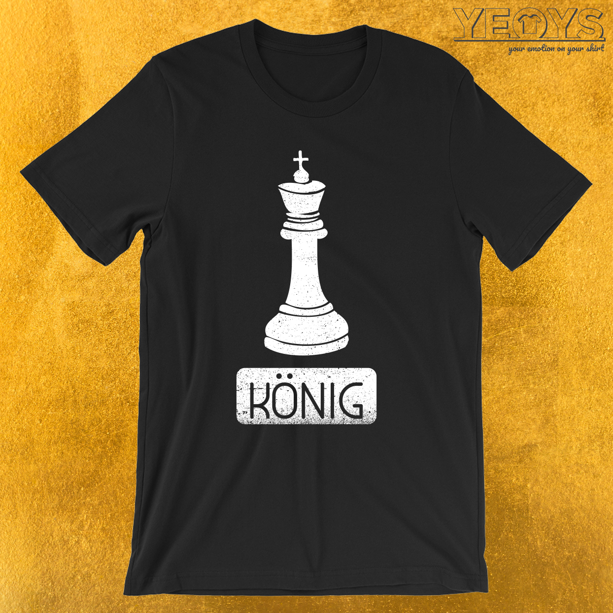 Schachfigur König T-Shirt