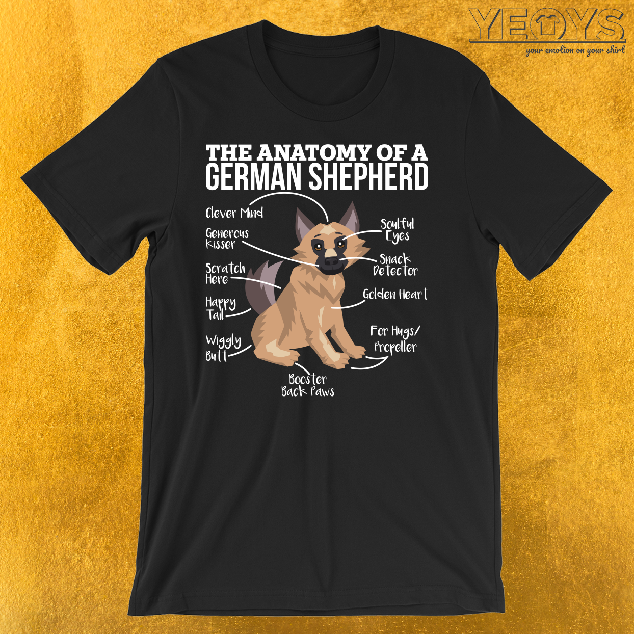Anatomy Of A German Shepherd T-Shirt