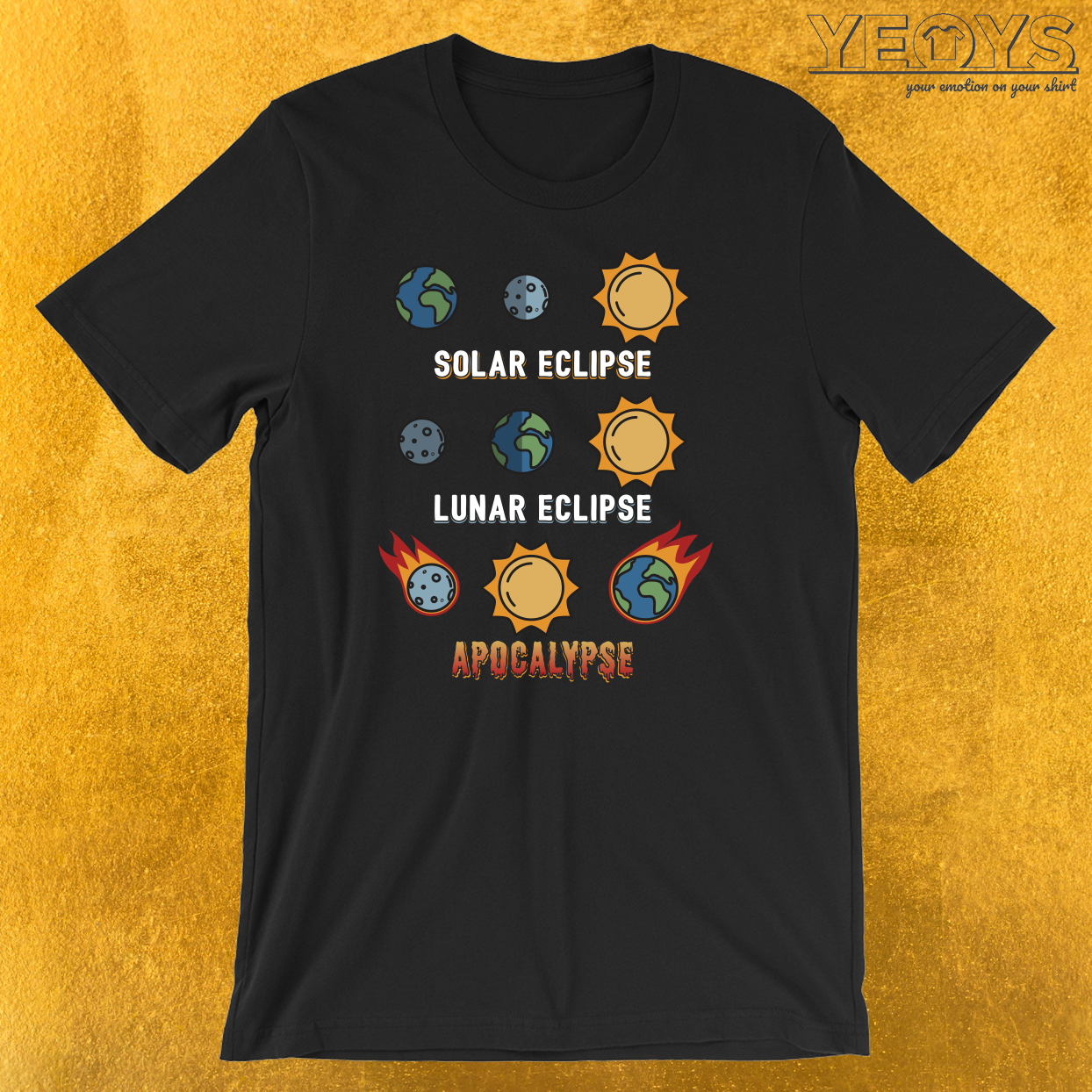 Lunar Eclipse Solar Eclipse Apocalypse T-Shirt