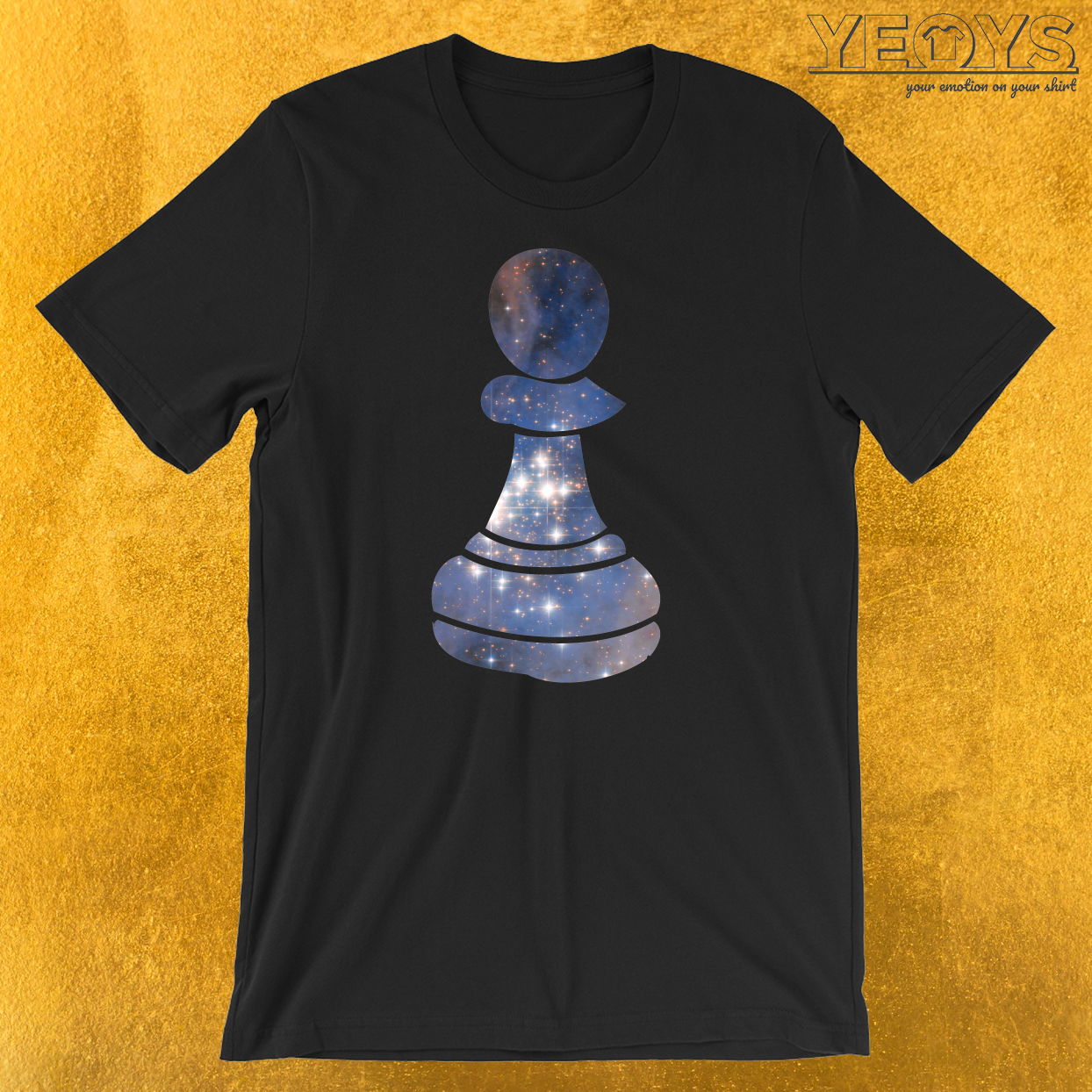 Pawn Chess Piece Starry Night Galaxy T-Shirt