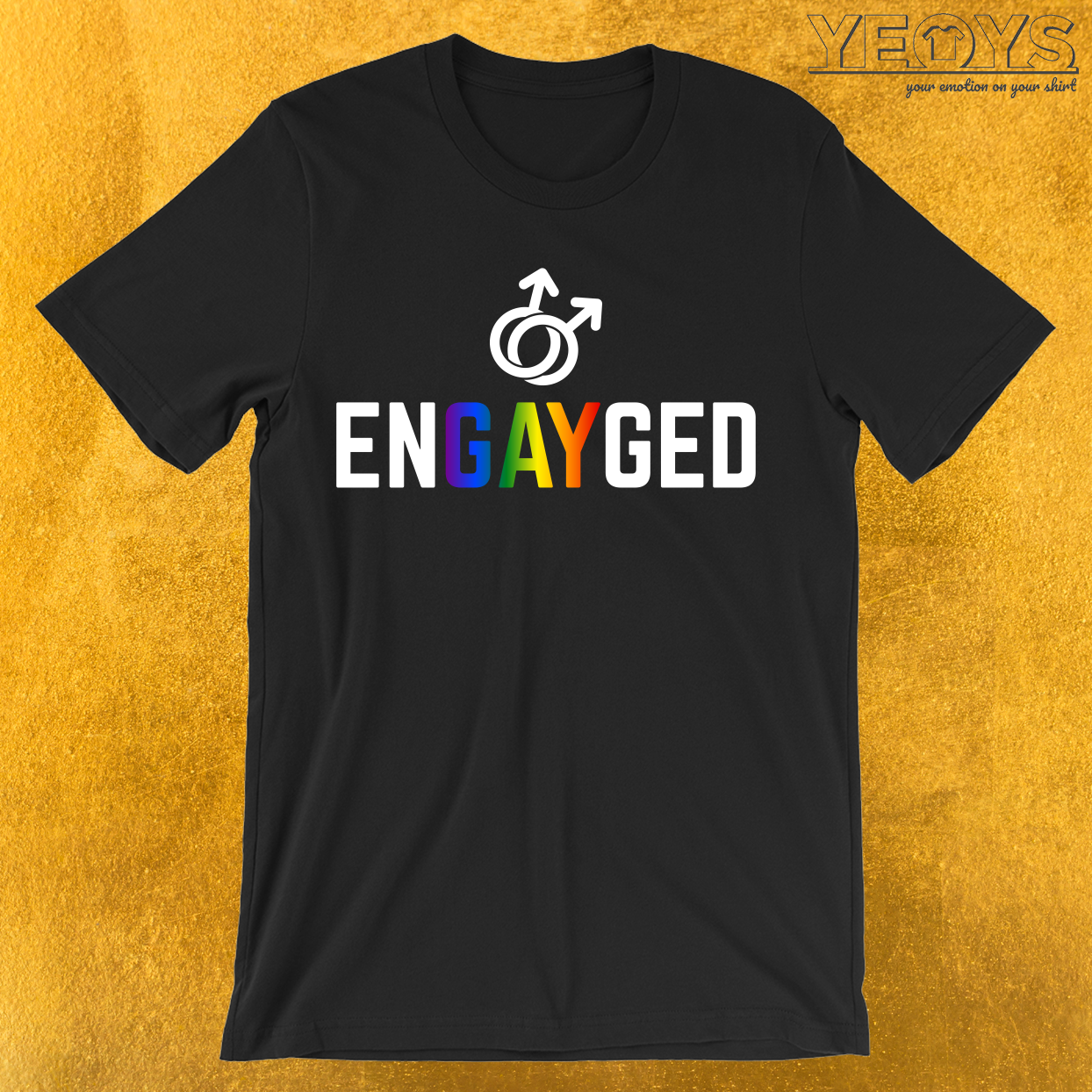 Engayged Gay Engagement T-Shirt