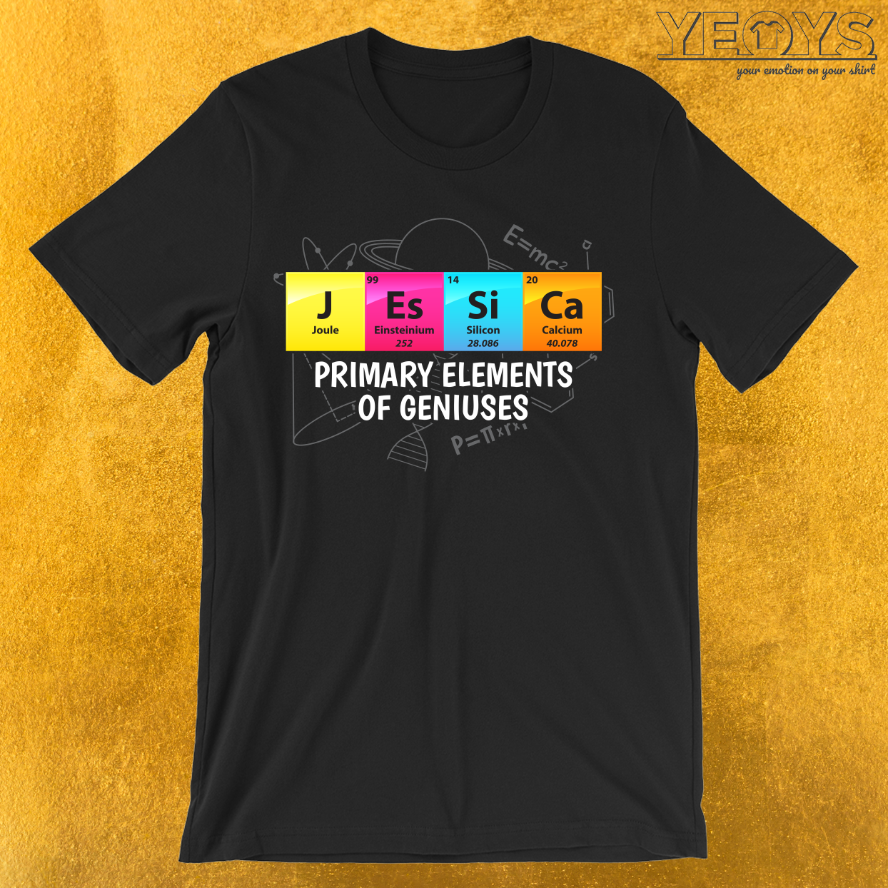 Jessica Primary Elements Of Geniuses T-Shirt