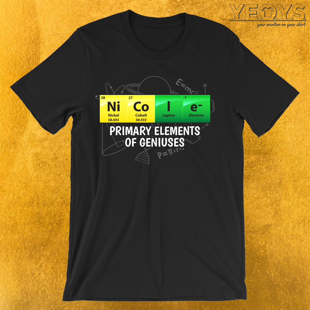 Nicole Primary Elements Of Geniuses T-Shirt