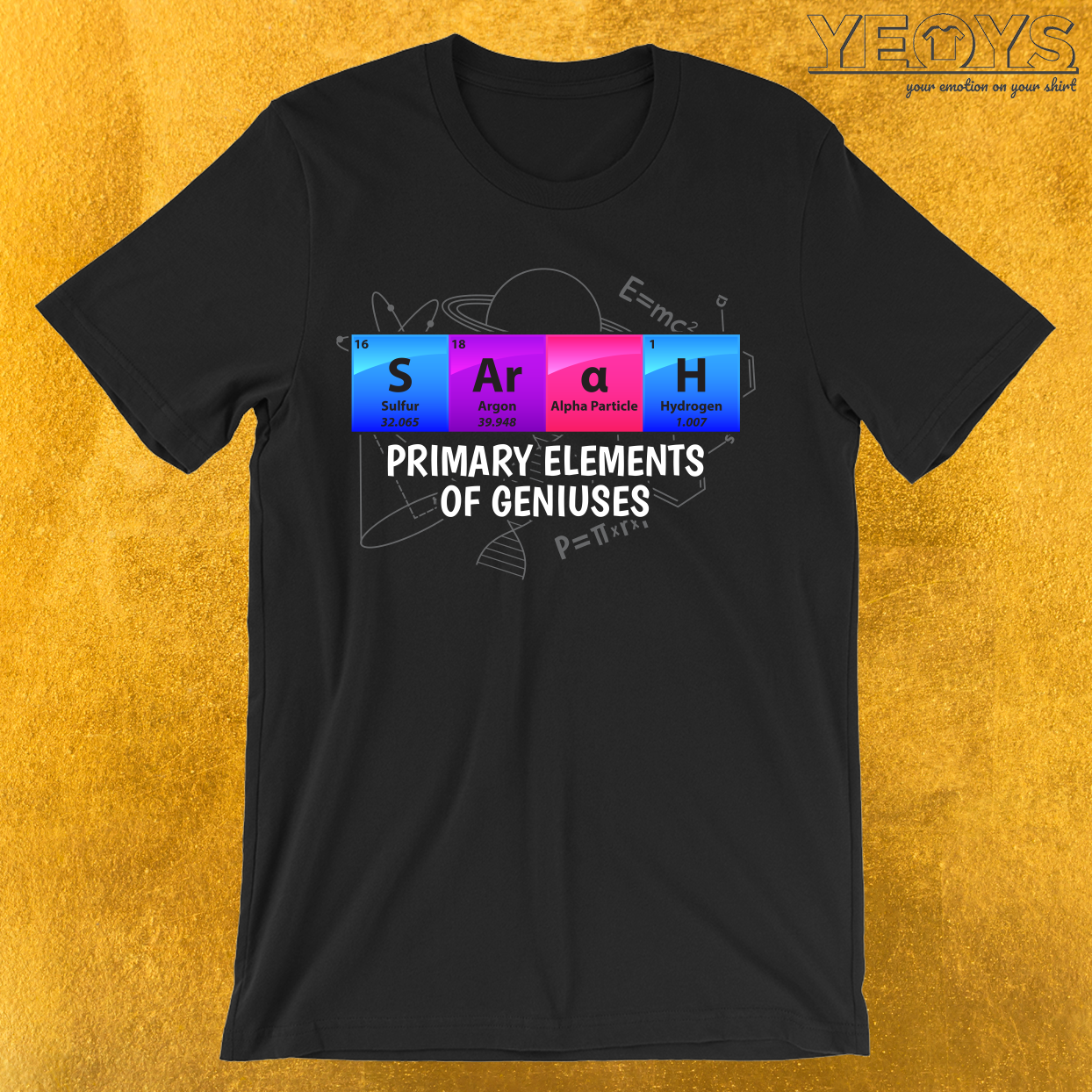 Sarah Primary Elements Of Geniuses T-Shirt