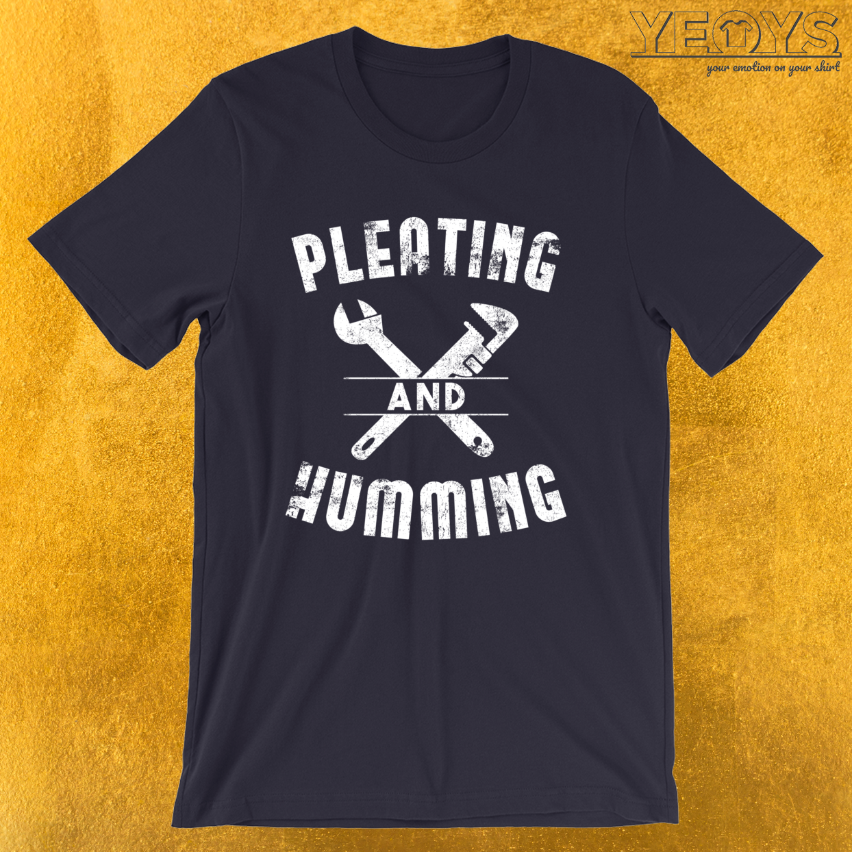 Pleating And Humming  – Funny Profession Tee