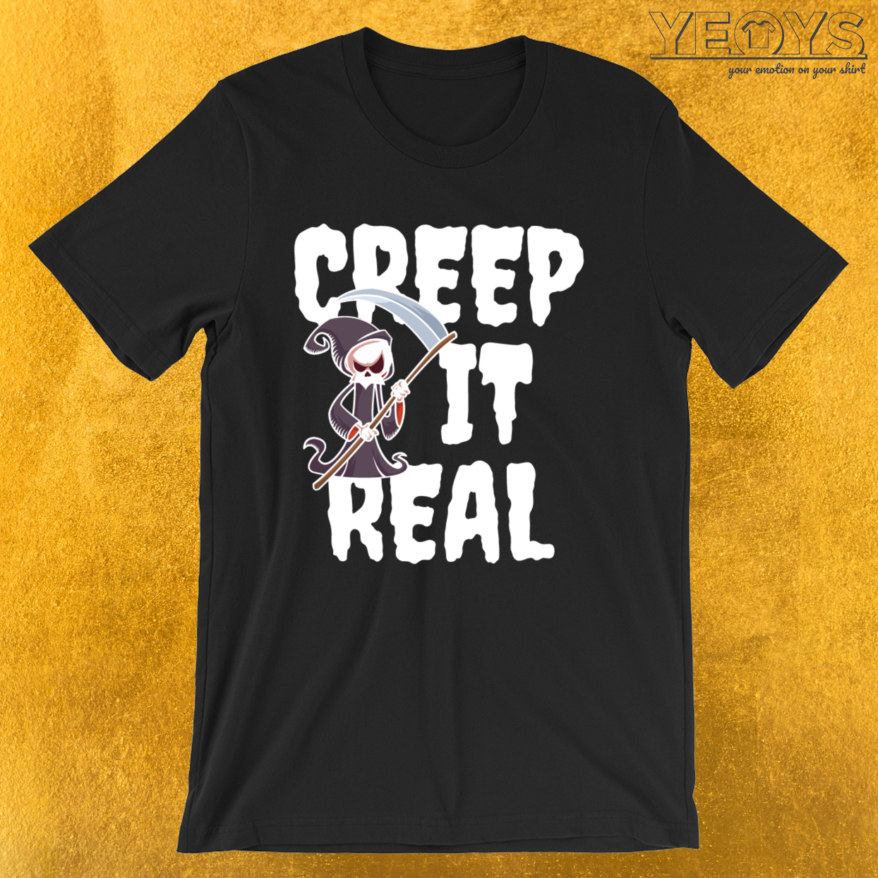 Funny Halloween Pun Costume – Creep It Real Tee