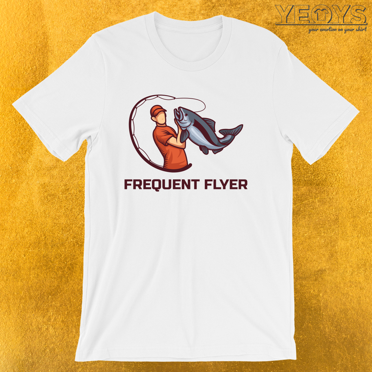 Frequent Flyer – Funny Fly Fishing Tee