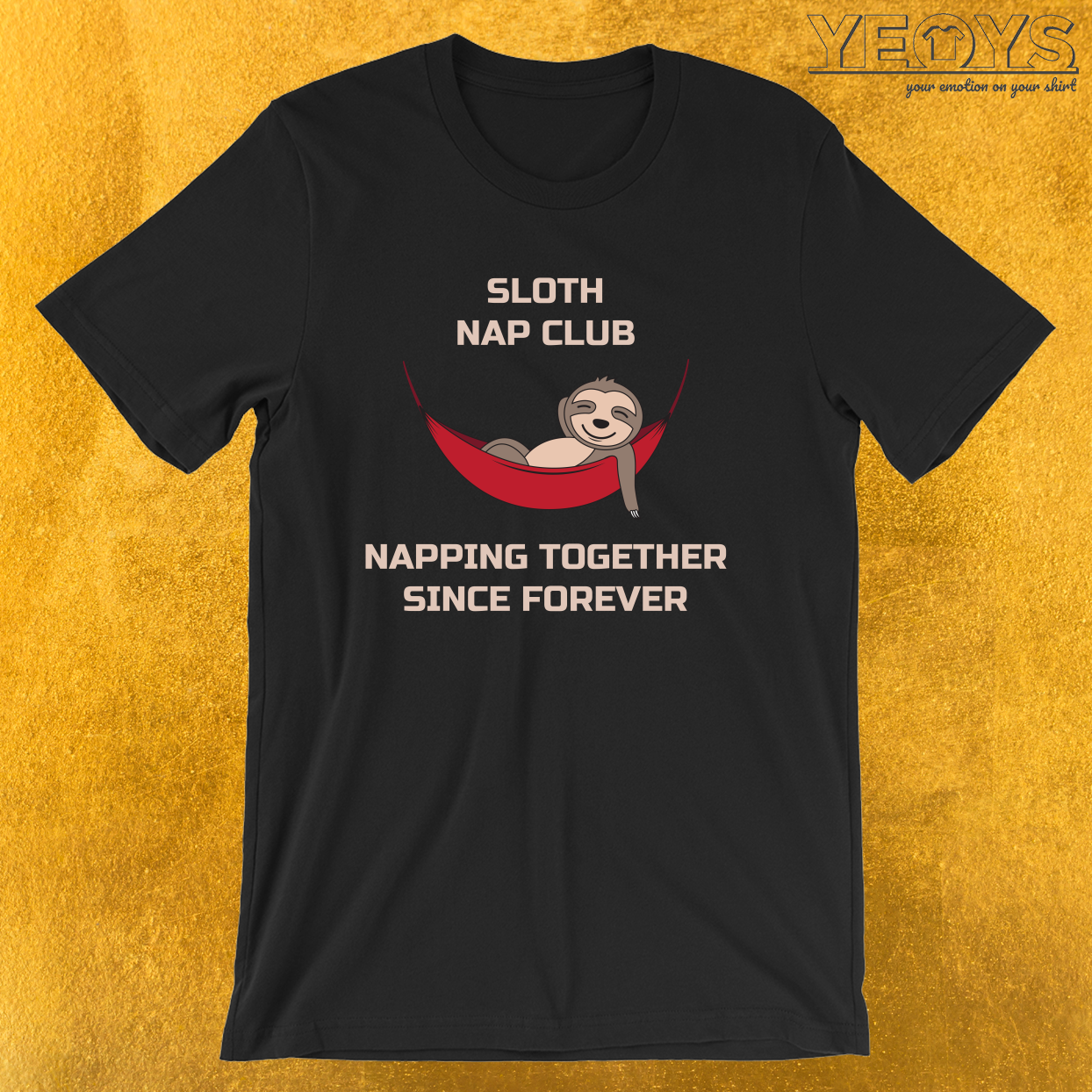 Sloth Nap Club Napping Together – Funny Team Sloth Tee