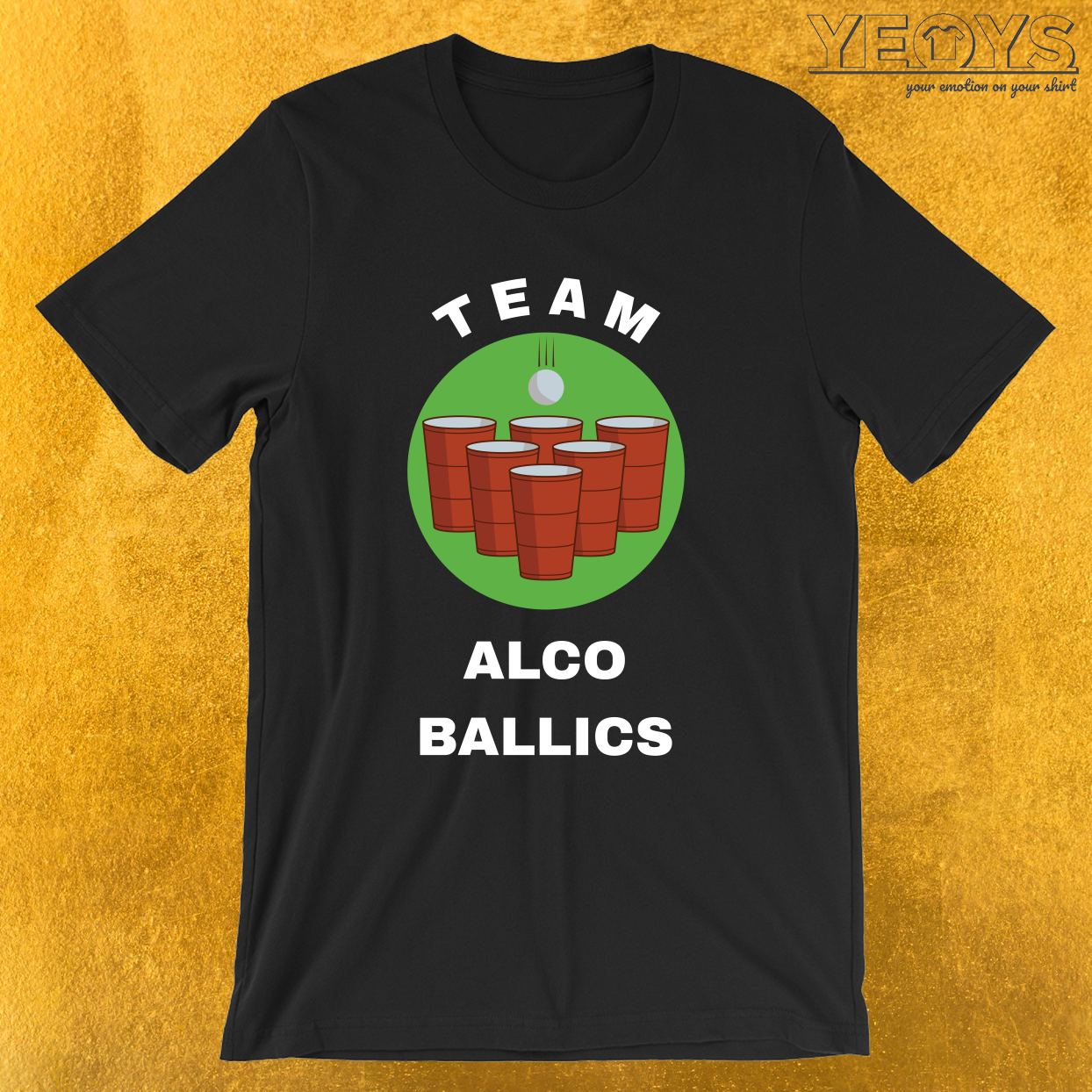 Team Alco Ballics – USA Beer Pong Team Tee