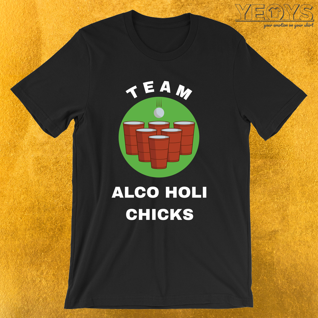 Team Alco Holy Chicks – USA Beer Pong Team Tee