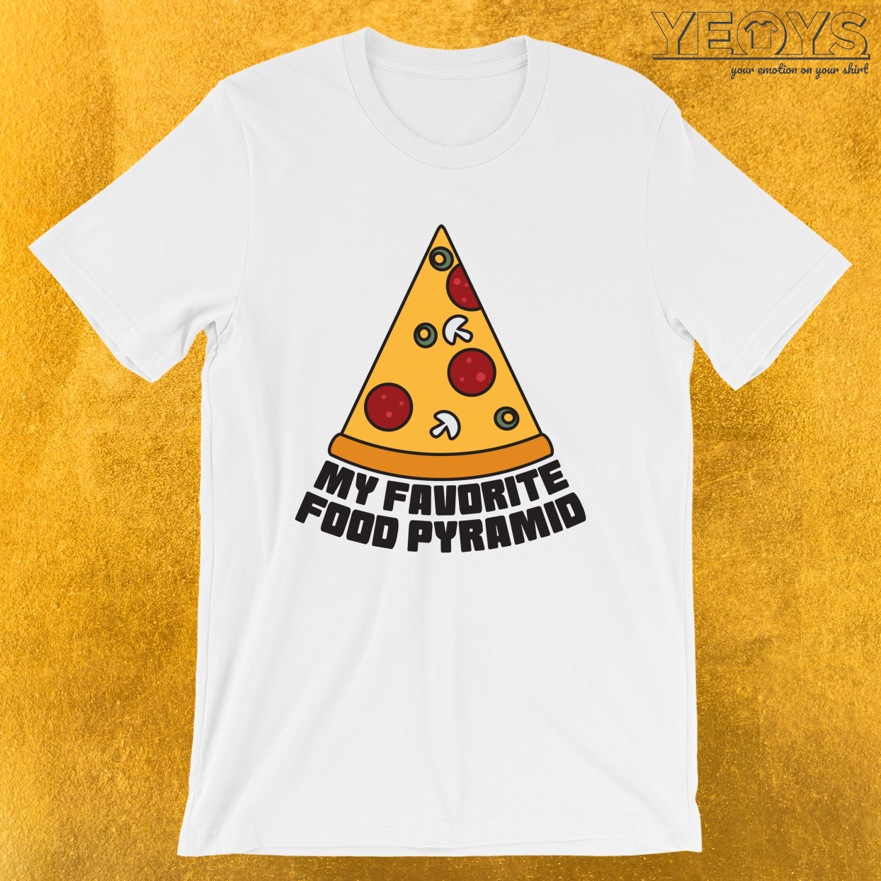 Pizza Party – My Favorite Food Pyramid Tee
