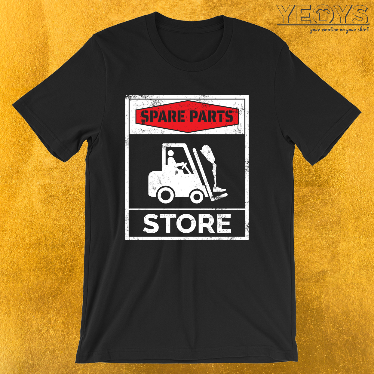 Spare Parts Store – Funny Leg Amputee Tee
