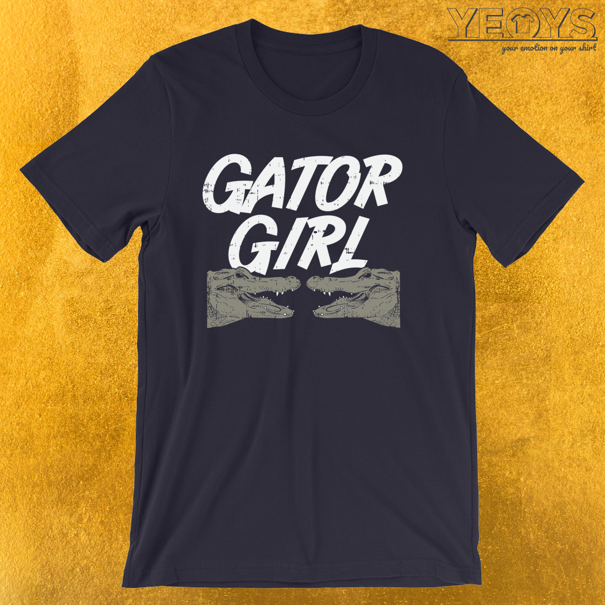 Gator Girl – Alligator Drawing Tee